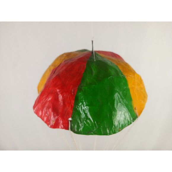 Clown With Parachute Paper Mache Clown In The Sky Parachute Jumping Paracord - Picture 6 of 11